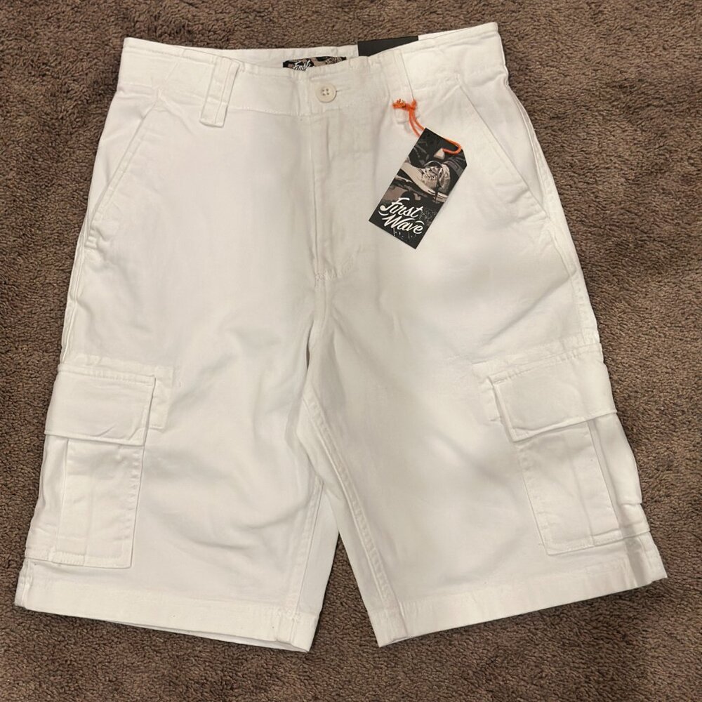 Urban Pipeline Kids White Cargo Shorts – Size 14, NWT